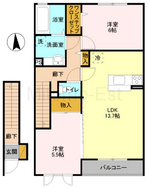 下館エリア 構造:鉄骨造